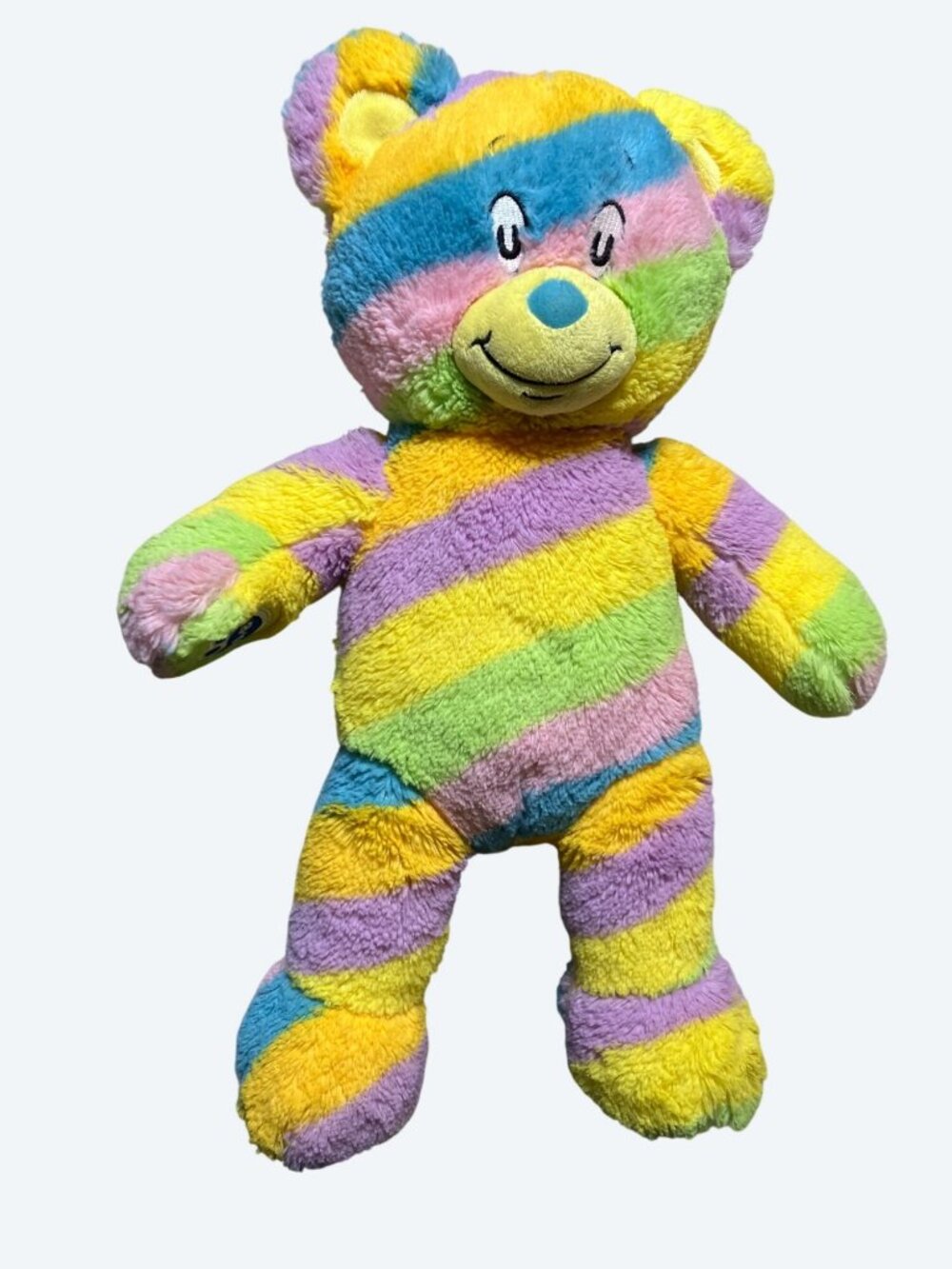 Dr. Seuss Build-A-Bear Oh! The Places Youll Go Plush Rainbow Striped Teddy Bear